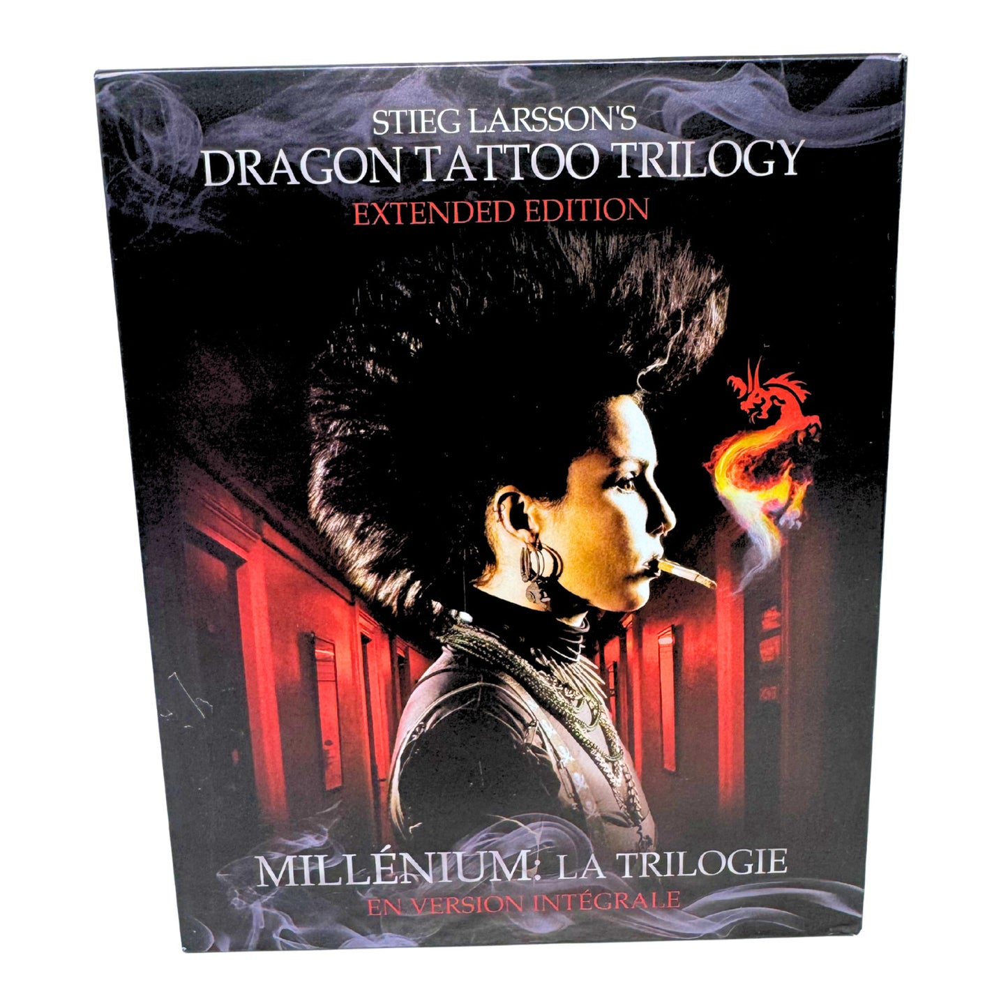 Stieg Larsson's Dragon Tattoo Trilogy (Blu-ray) Noomi Rapace Thriller Good Shape
