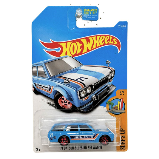 Hot Wheels Surf's Up 1971 Datsun Bluebird 510 Wagon JDM 1:64 Diecast