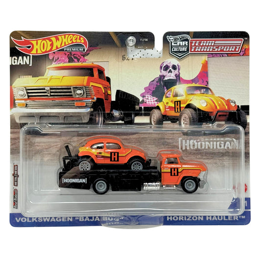 Hot Wheels Premium Team Transport #31 Volkswagen Baja Bug & Hauler 1:64 Diecast