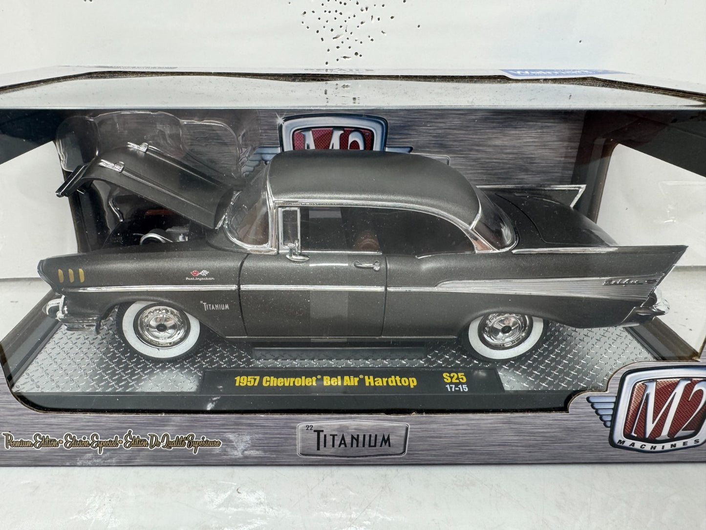 M2 Machines 1957 Chevrolet Bel Air Hardtop Titanium Edition 1:24 Diecast