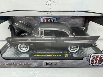 M2 Machines 1957 Chevrolet Bel Air Hardtop Titanium Edition 1:24 Diecast