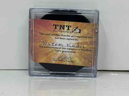 Nazem Kadri Kitchener Rangers Signed NHL Autograph Puck Blue Auto COA TNT
