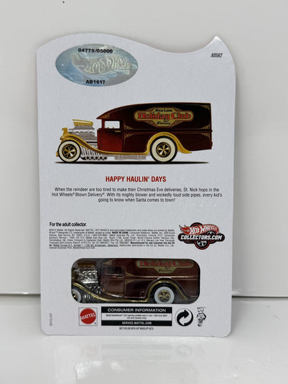 Hot Wheels RLC Red Line Club 2012 Holiday Blown Delivery 1:64 Diecast 4775/5000