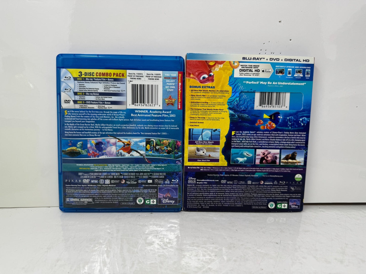 Finding Nemo (Blu-ray) Disney Pixar Finding Dory 2-Movie Collection
