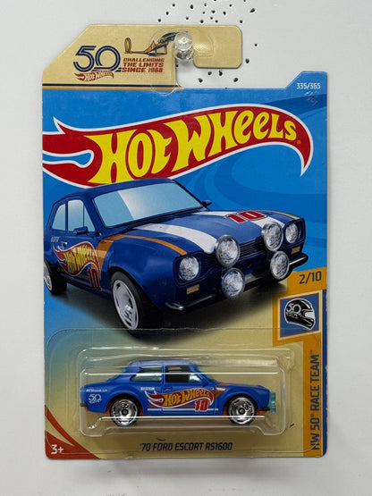 Hot Wheels HW 50 Race Team 1970 Ford Escort RS1600 1:64 Diecast