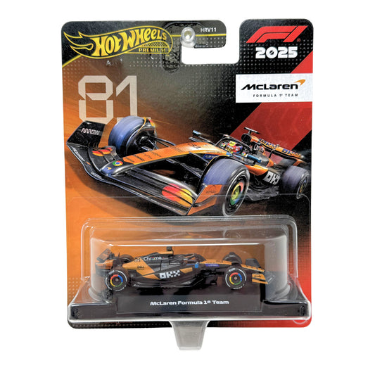 Hot Wheels Premium F1 McLaren Formula One Team #81 1:64 Diecast