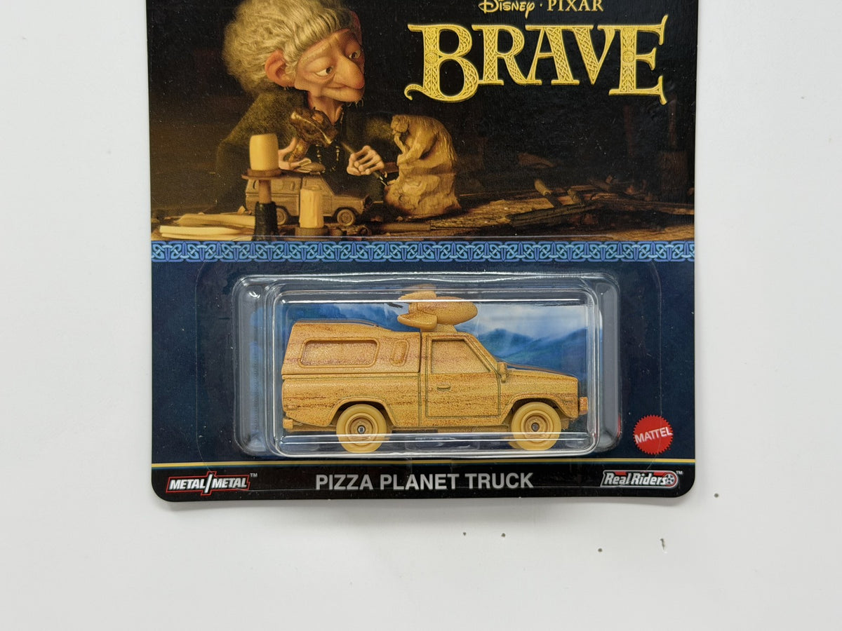 Hot Wheels Premium Disney Pixar Brave Pizza Planet Truck 1:64 Diecast Real Rider