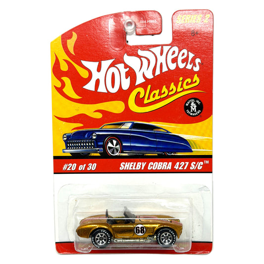 Hot Wheels Classics Series 2 Shelby Cobra 427 S/C 1:64 Diecast Gold