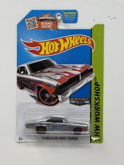 Hot Wheels ZAMAC HW Workshop 1974 Brazilian Dodge Charger 1:64 Diecast
