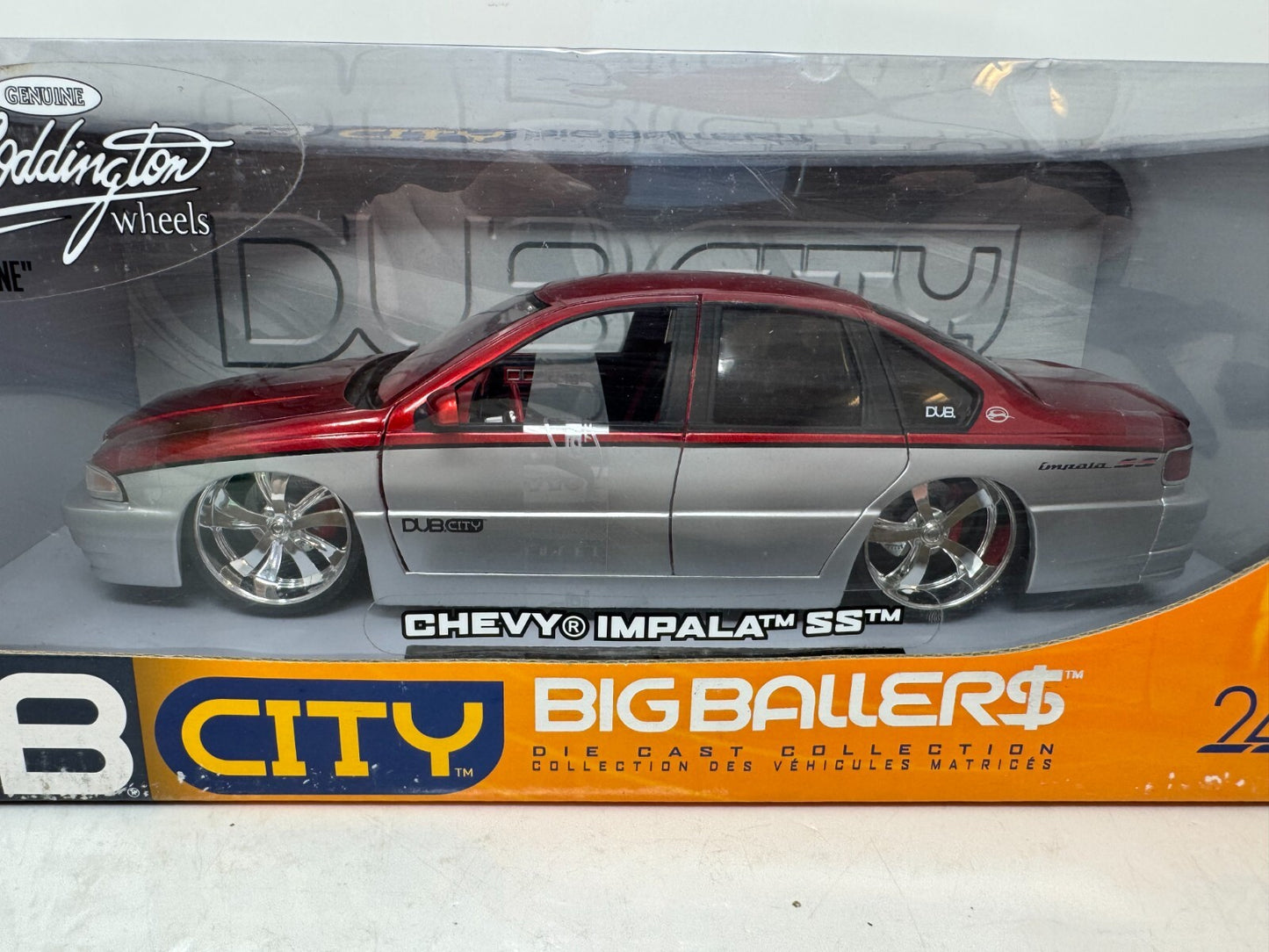 Jada Dub City Big Ballers Chevy Impala SS 1:18 Diecast 24 Inch Turbine Wheels
