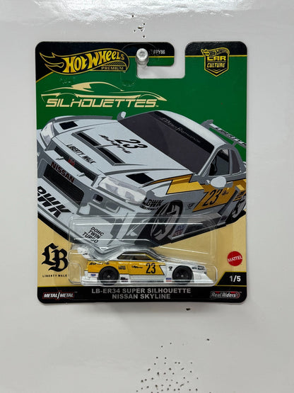 Hot Wheels Premium Silhouettes LB-ER34 Silhouette Nissan Skyline 1:64 Diecast