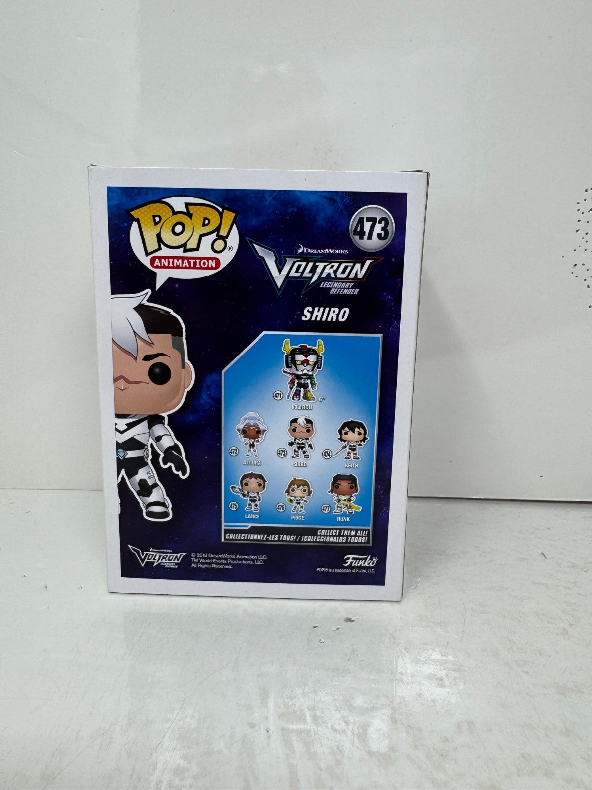 Funko Pop! Animation Voltron Legendary Defender Shiro #473 Vinyl Figure
