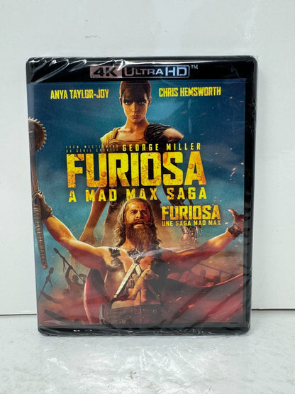 Furiosa: A Mad Max Saga (4K UHD Blu-ray) Sci-Fi Brand New and Sealed!!!