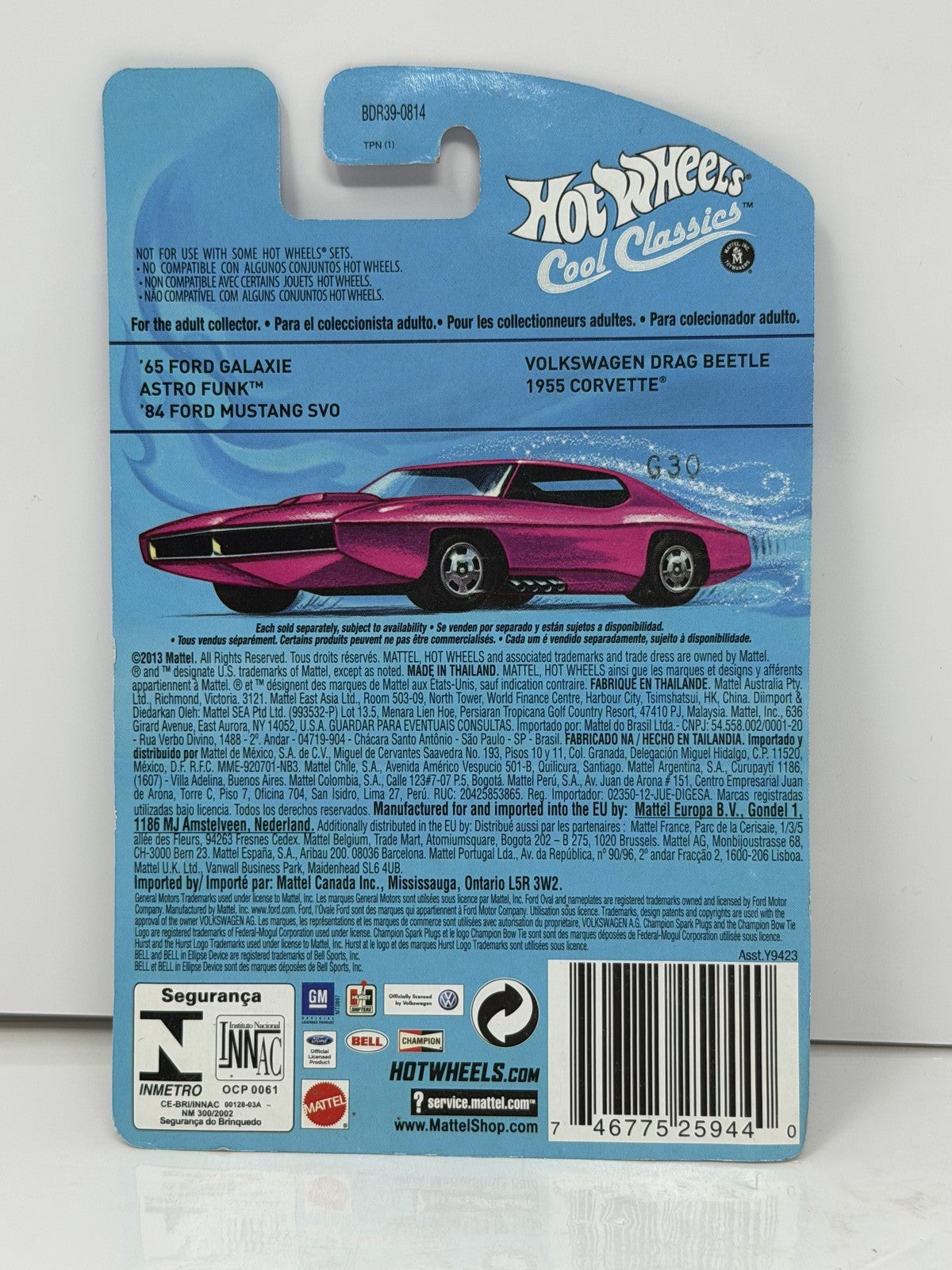 Hot Wheels Cool Classics 1984 Ford Mustang SVO 1:64 Diecast Gray
