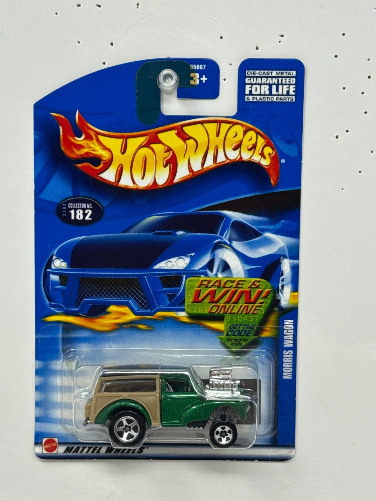 Hot Wheels Race & Win Online Morris Wagon 1:64 Diecast Gree