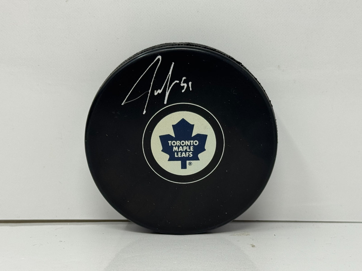 Jake Gardiner Toronto Maple Leafs Signed NHL Autograph Puck Silver Auto V2