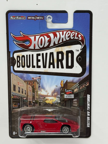 Hot Wheels Boulevard Vector W8 Twin Turbo Real Riders 1:64 Diecast