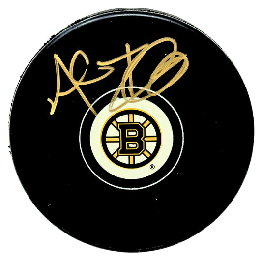 Al Iafrate Boston Bruins Signed NHL Autograph Puck Gold Auto