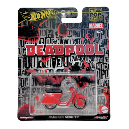 Hot Wheels Premium Marvel Deadpool Scooter 1:64 Diecast