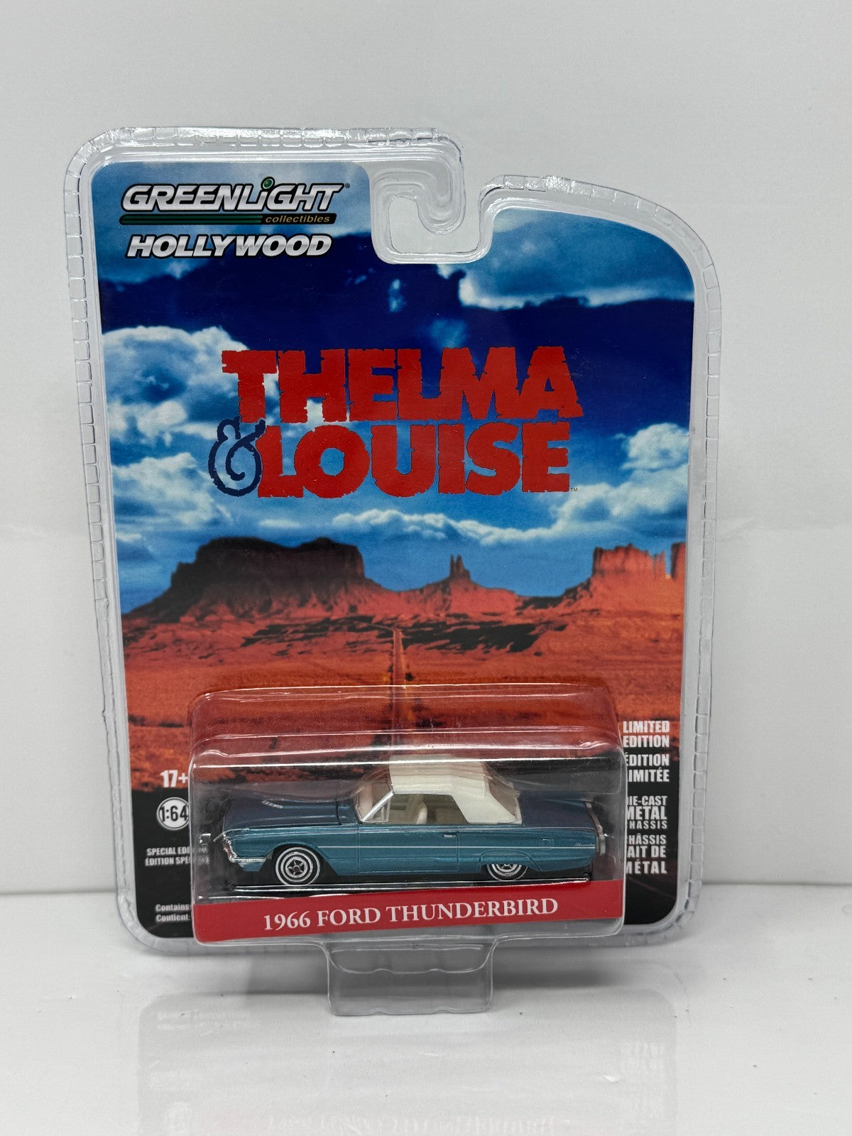 Greenlight Hollywood Thelma & Louise 1966 Ford Thunderbird 1:64 Diecast