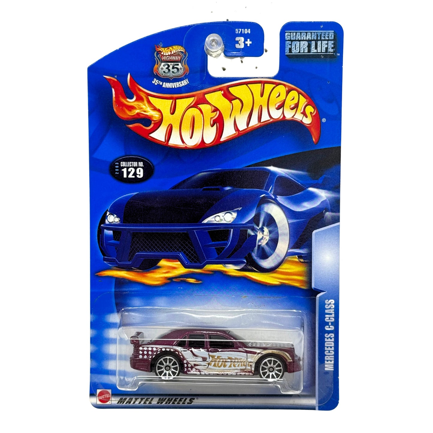 Hot Wheels Mercedes C-Class 1:64 Diecast Burgundy