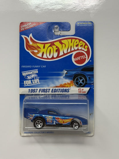 Hot Wheels 1997 First Editions Firebird Funny Car 1:64 Diecast Blue