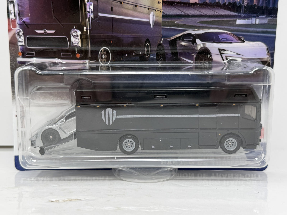 Hot Wheels Premium Team Transport #85 Lykan Hypersport Euro Hauler 1:64 Diecast