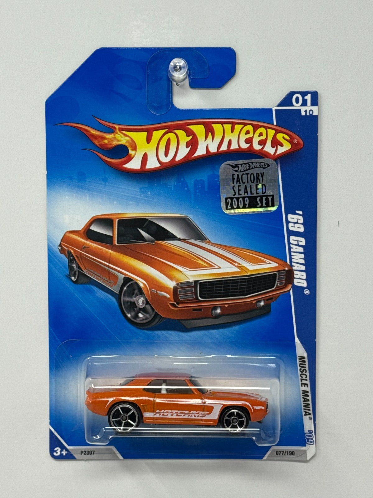 Hot Wheels Muscle Mania 1969 Chevrolet Camaro 1:64 Diecast Factory Sealed Orange