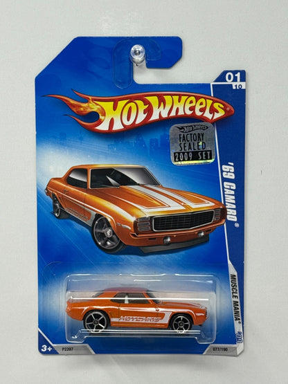 Hot Wheels Muscle Mania 1969 Chevrolet Camaro 1:64 Diecast Factory Sealed Orange