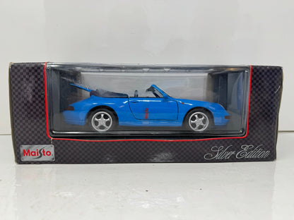 Maisto 1994 Porsche 911 Carrera Cabriolet Silver Edition 1:18 Diecast