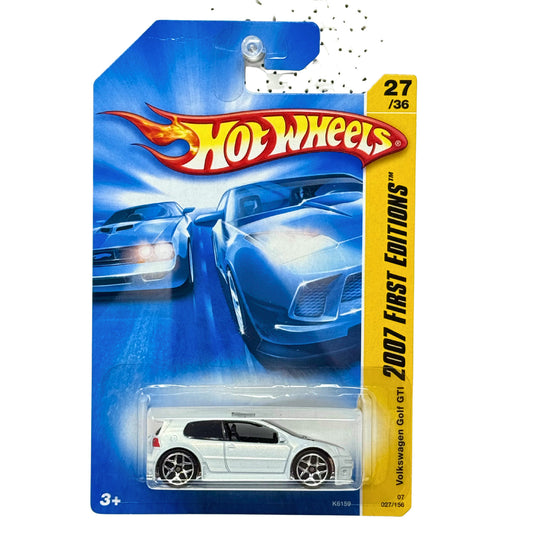 Hot Wheels 2007 First Editions Volkswagen Golf GTI White 1:64 Diecast