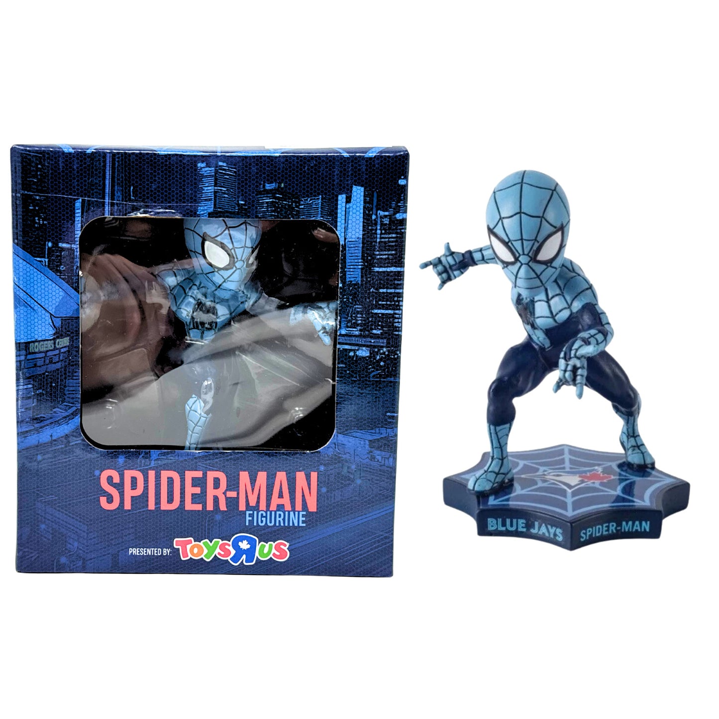 Toronto Blue Jays Spider-Man Figurine Marvel MLB Collectible Bobblehead