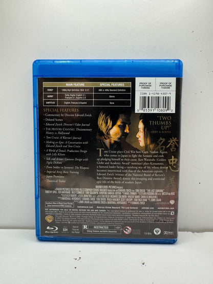 The Last Samurai (Blu-ray) Tom Cruise Action Good Condition!!!