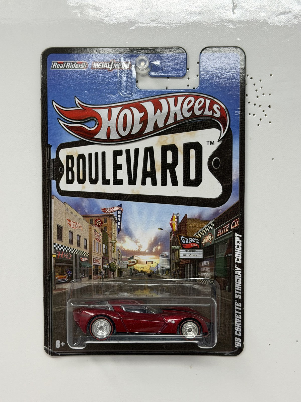 Hot Wheels Boulevard 2009 Corvette Stingray Concept 1:64 Diecast Real Riders