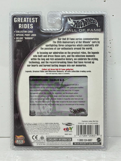 Hot Wheels Hall of Fame Lamborghini Diablo 6.0 Greatest Rides 1:64 Diecast