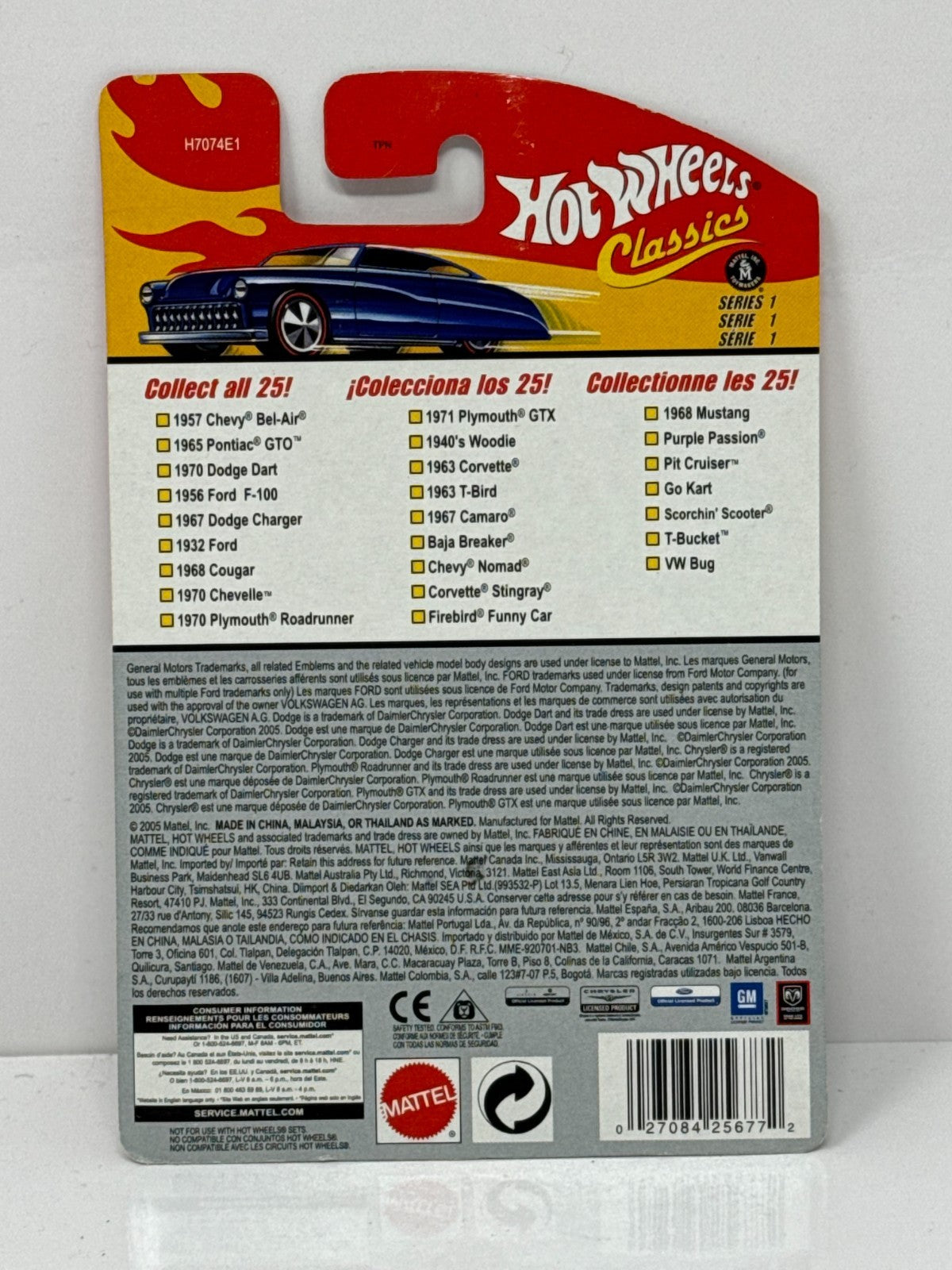 Hot Wheels Classics 1970 Plymouth Road Runner Blue 1:64 Diecast