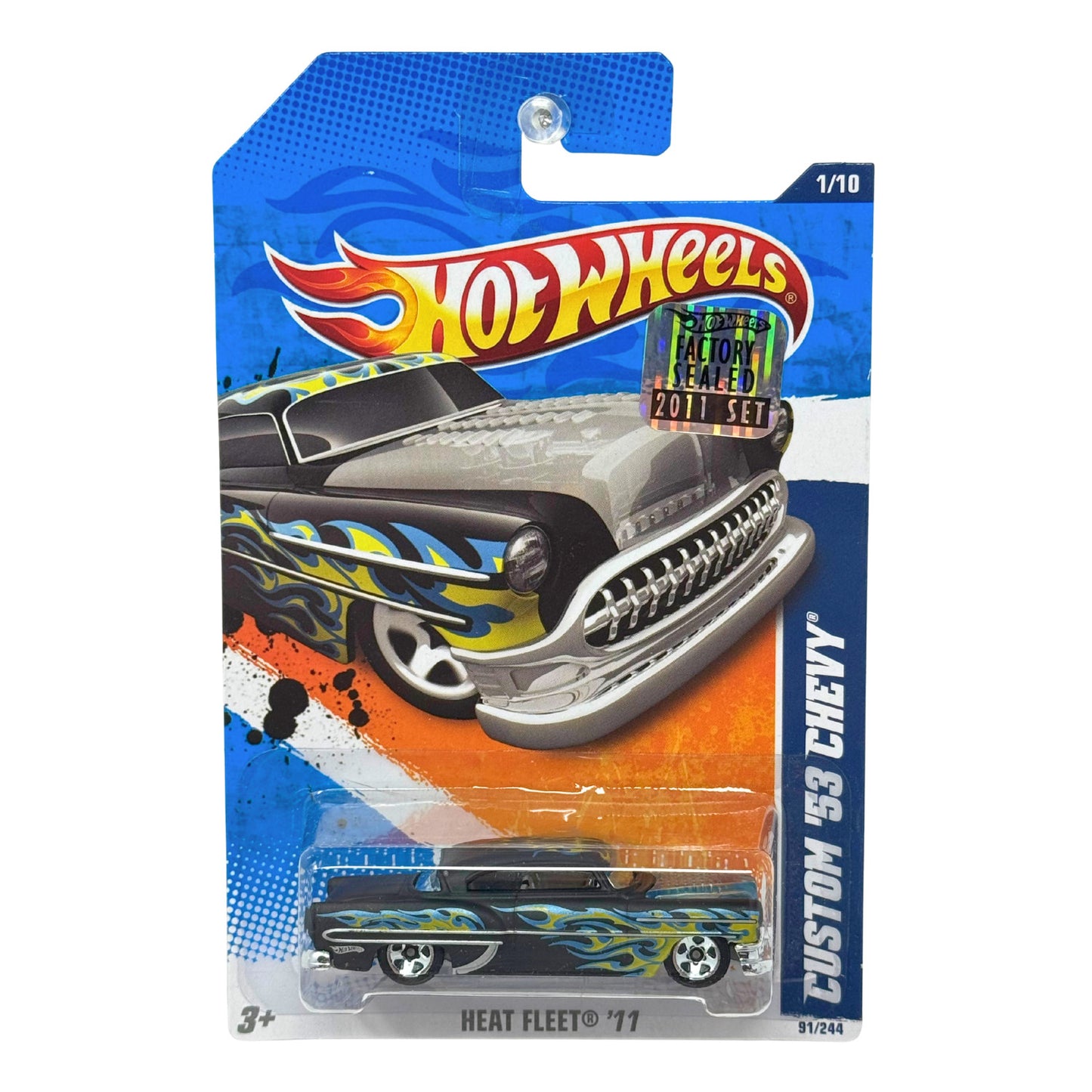 Hot Wheels Heat Fleet ’11 1953 Custom Chevy 1:64 Diecast Factory Sealed