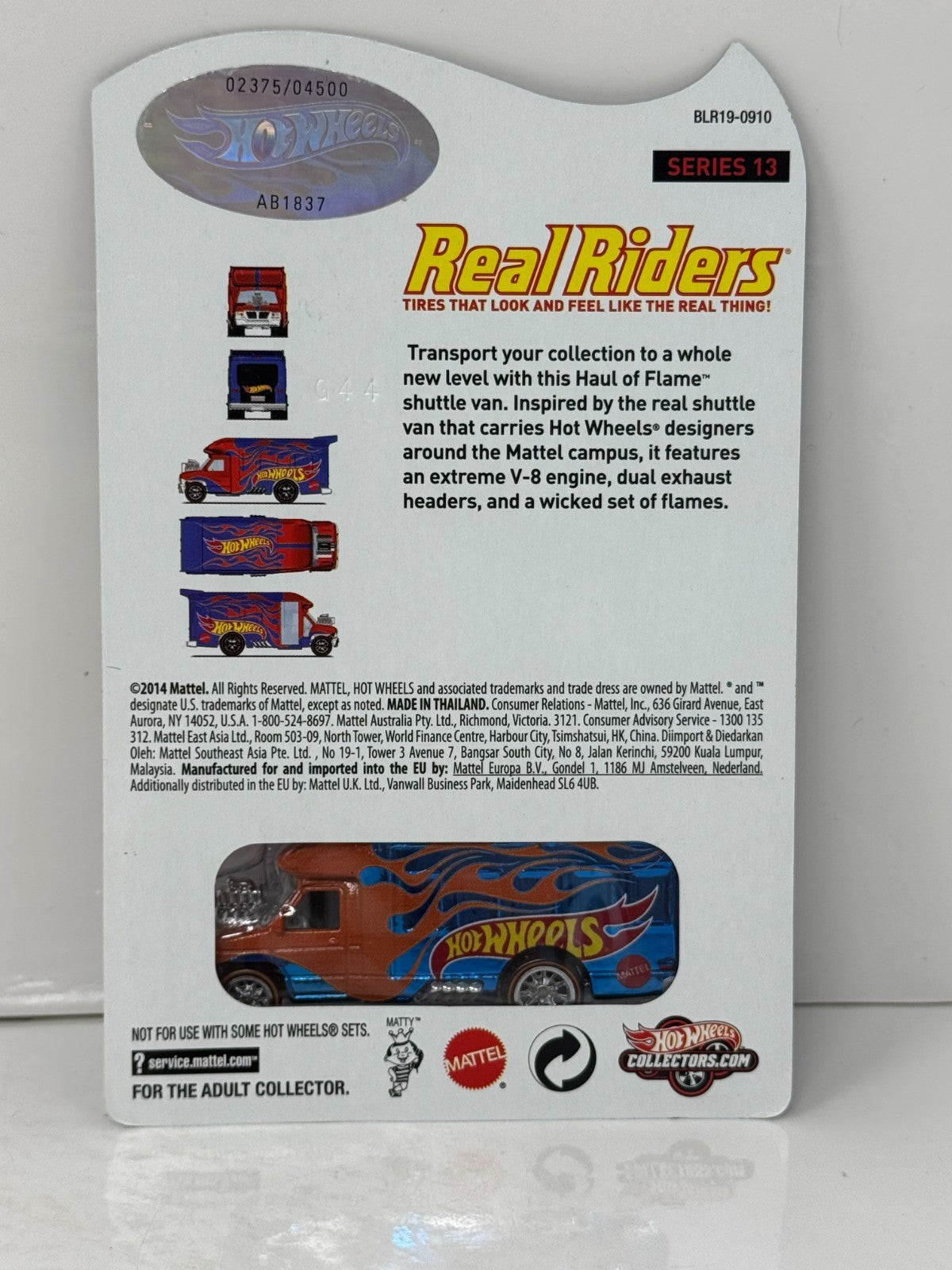 Hot Wheels RLC Redline Club Real Riders Series Haul of Flame 1:64 Diecast