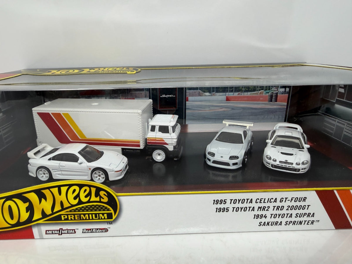 Hot Wheels Premium Toyota 4-Pack Collector Diorama Set 1:64 Diecast