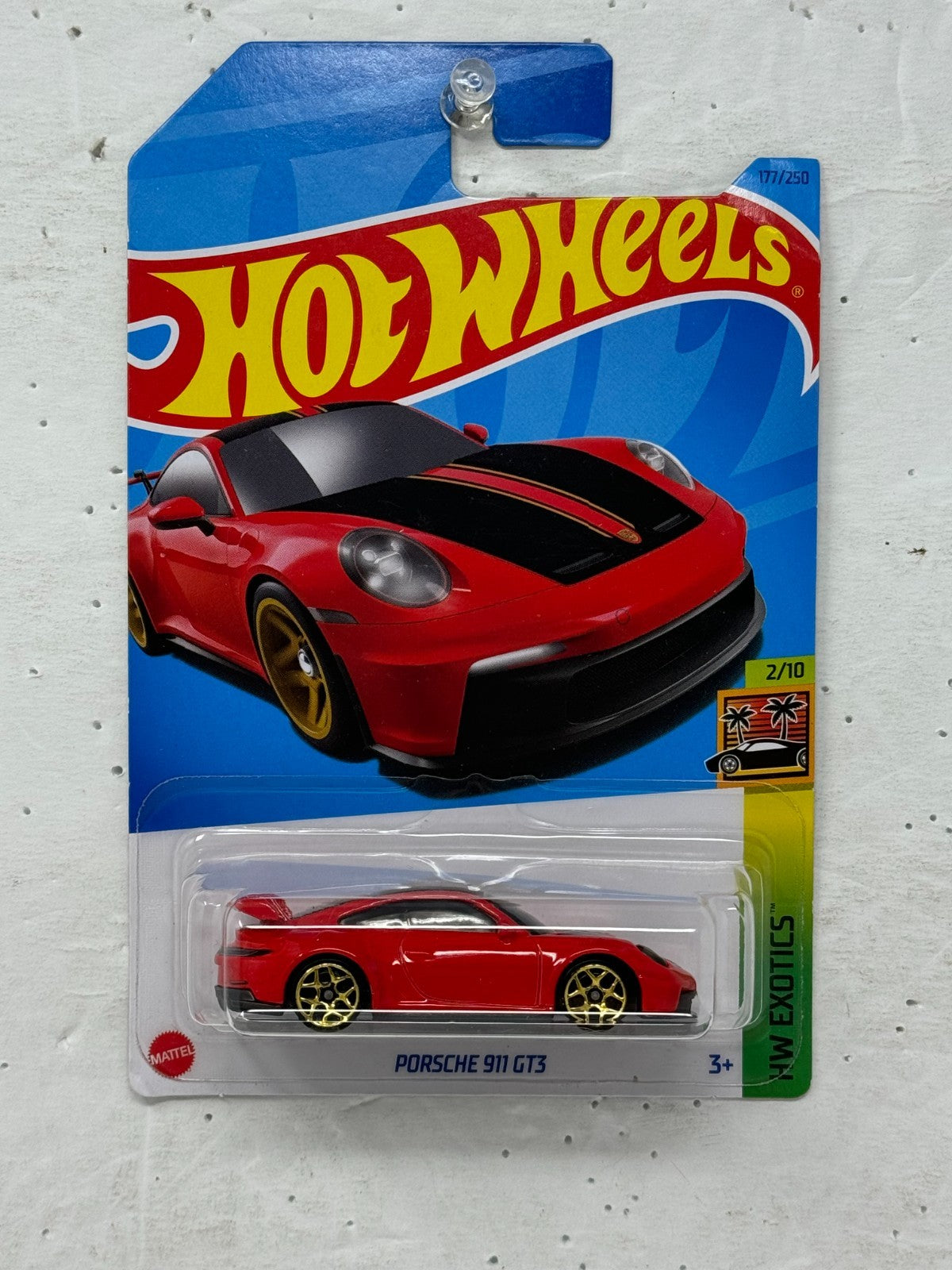 Hot Wheels HW Exotics Porsche 911 GT3 1:64 Diecast Red