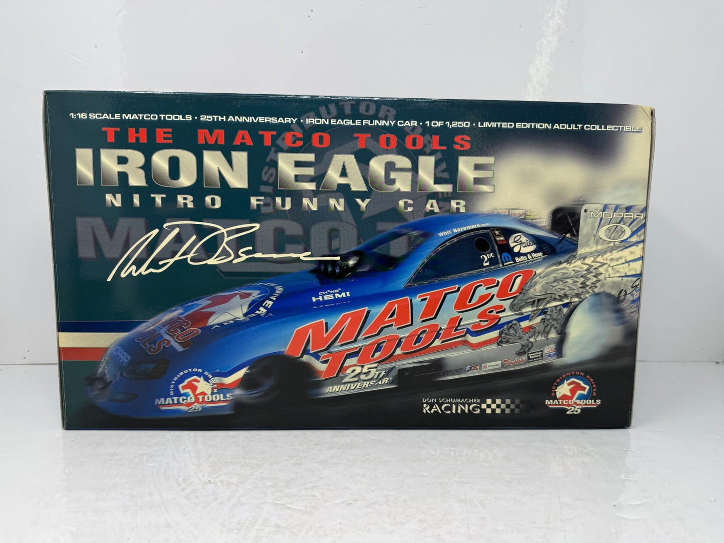 Milestone Whit Bazemore NHRA Matco Tools Iron Eagle Dodge Funny Car 1:16 Scale