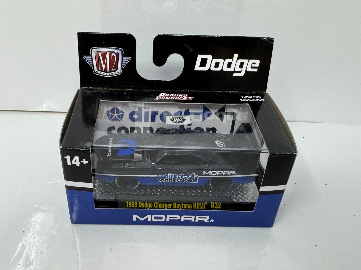 M2 Machines Ground Pounders 1969 Dodge Charger Daytona HEMI Mopar 1:64 Diecast