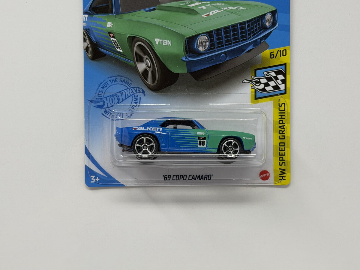 Hot Wheels HW Speed Graphics 1969 Chevrolet COPO Camaro Falken 1:64 Diecast