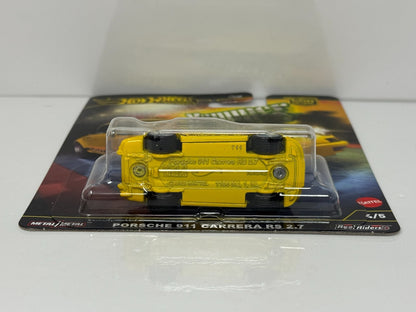 Hot Wheels Premium Hammer Drop Porsche 911 Carrera RS 2.7 1:64 Diecast