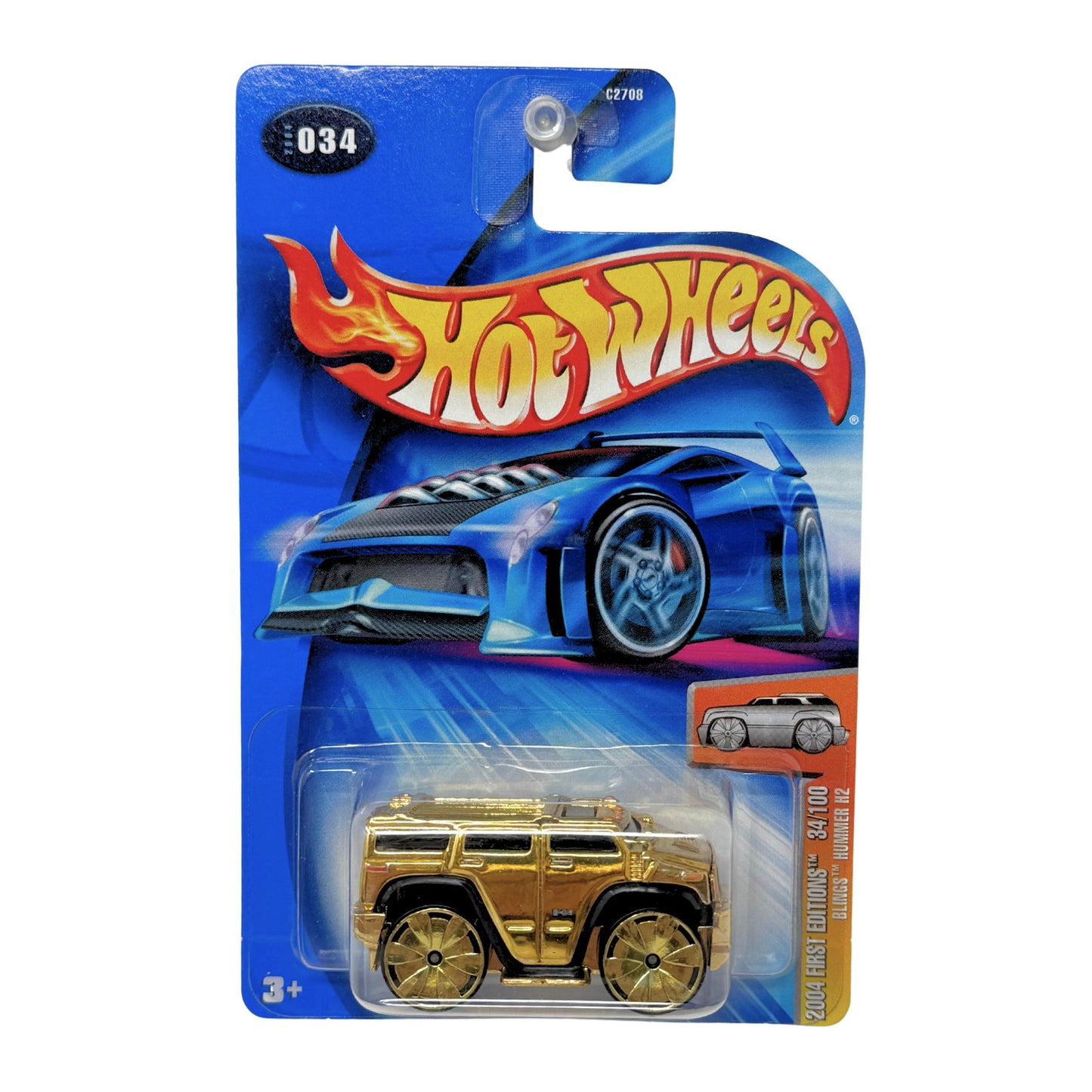 Hot Wheels First Editions Blings Hummer H2 Gold 1:64 Diecast