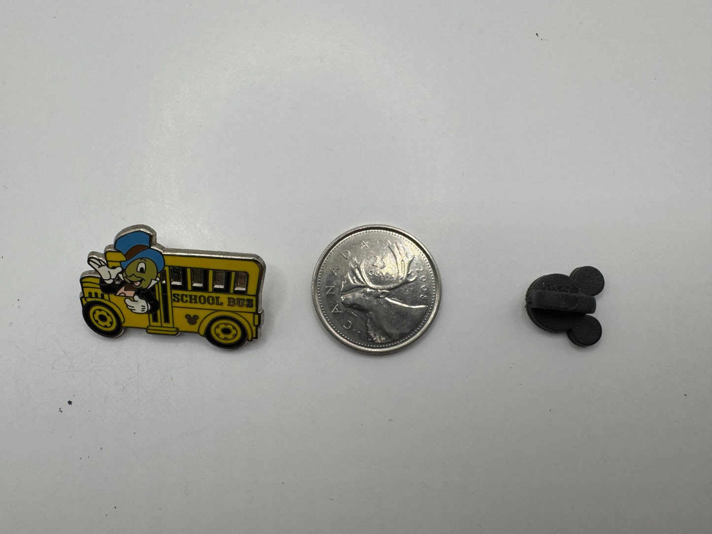 DLR Disney Jiminy Cricket School Bus Hidden Mickey Trading Pin DC1S3