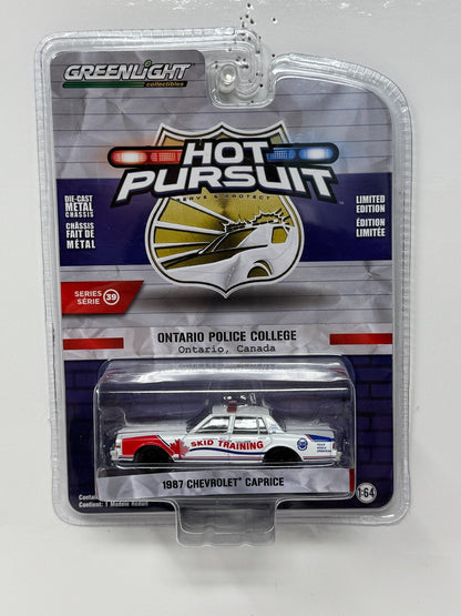 GreenLight Hot Pursuit Ontario Police College 1987 Chevy Caprice 1:64 Diecast