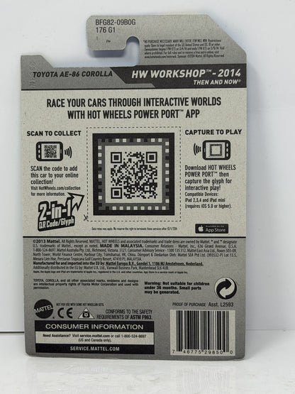 Hot Wheels ZAMAC HW Workshop Toyota AE86 Corolla 1:64 Diecast