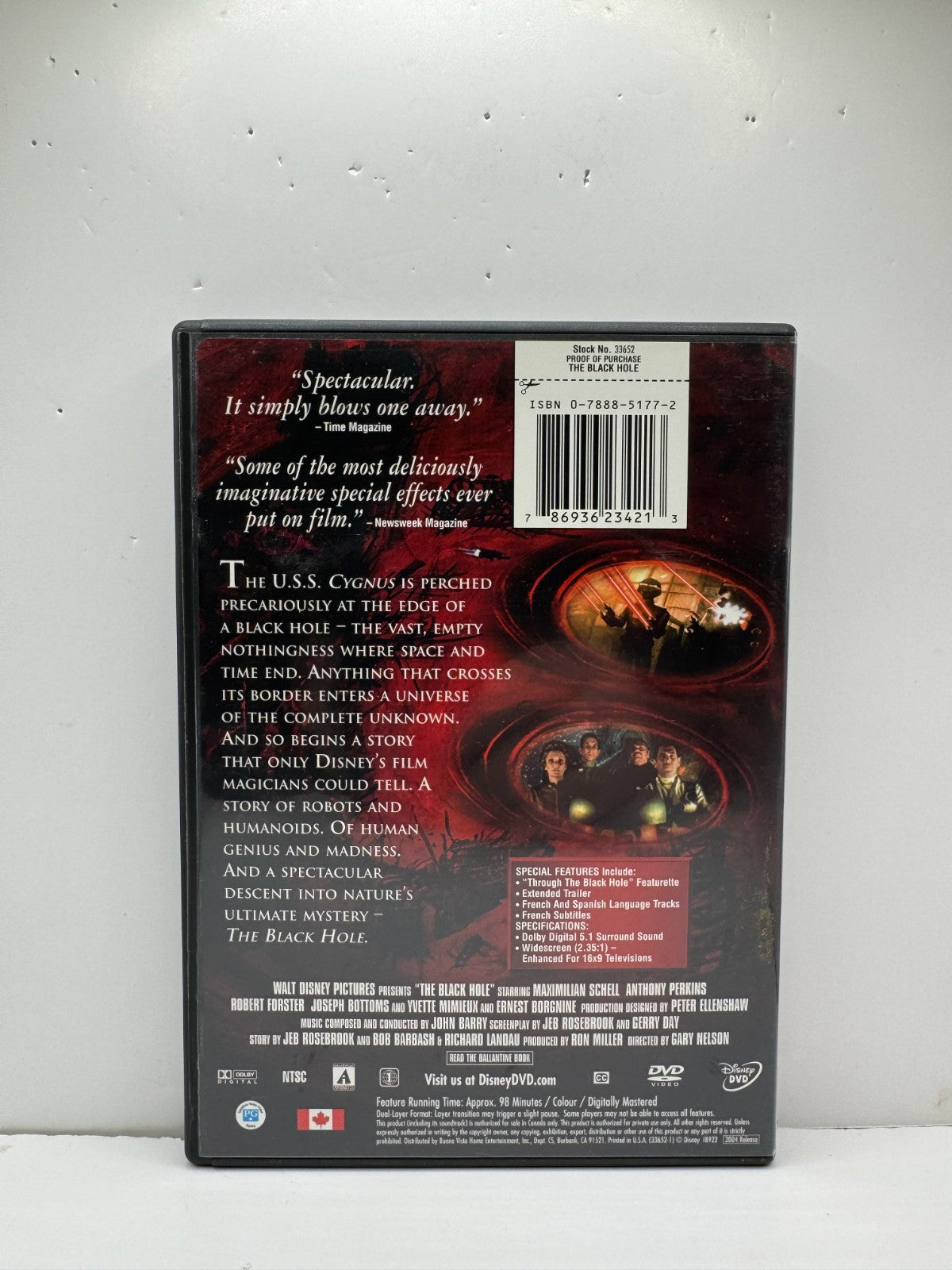 The Black Hole (DVD) Disney SciFi