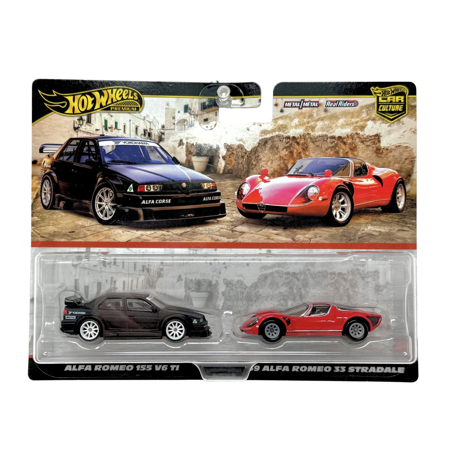Hot Wheels Premium Car Culture Alfa Romeo 155 V6 TI & 33 Stradale 1:64 Diecast